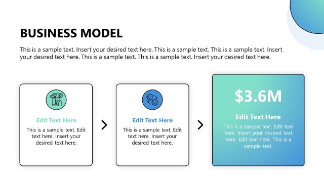 Slide for Showing Business Model – Pitch Deck Template