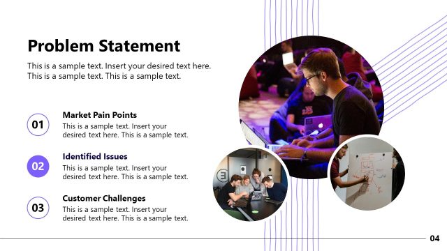 Slide for Problem Statement – Tech Business Development Template