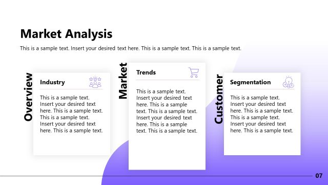 Market Analysis Slide – Tech Startup Template