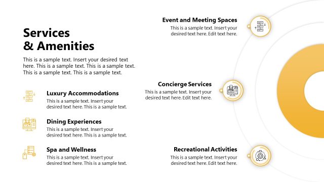 Services & Amenities Slide – Hotel Pitch Deck Template