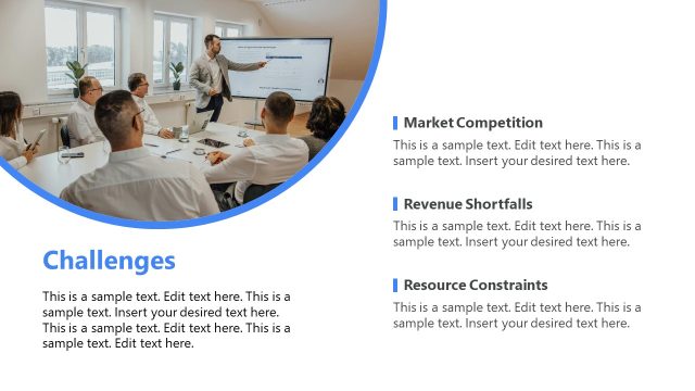 Challenges Slide – Quarterly Business Review Template
