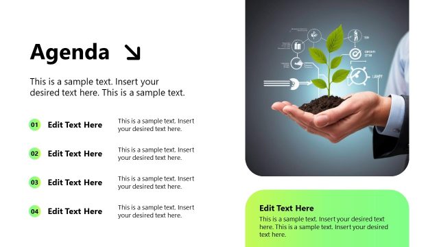 Agenda Slide – Strategic Initiatives PPT Template