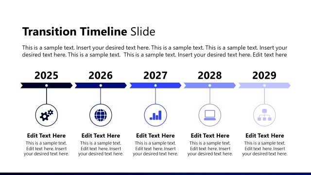 Transition Timeline Diagram with Icons