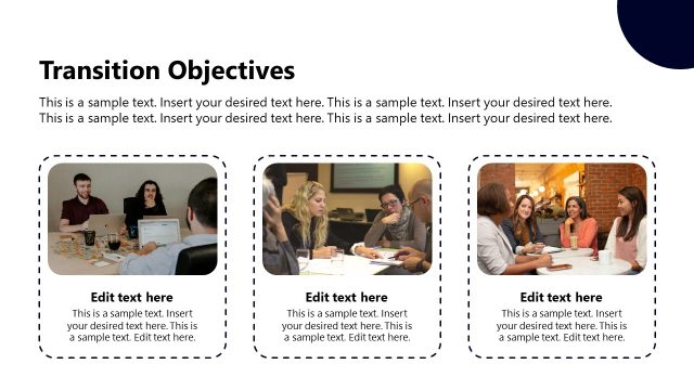 Transition Objectives Slide with Images