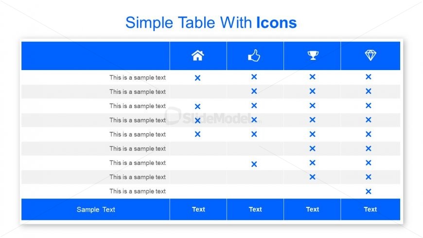 Comparison Table Design Slide