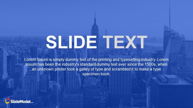 Blue Theme PowerPoint Company profile