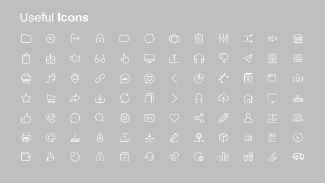 Infographic Icons PPT White