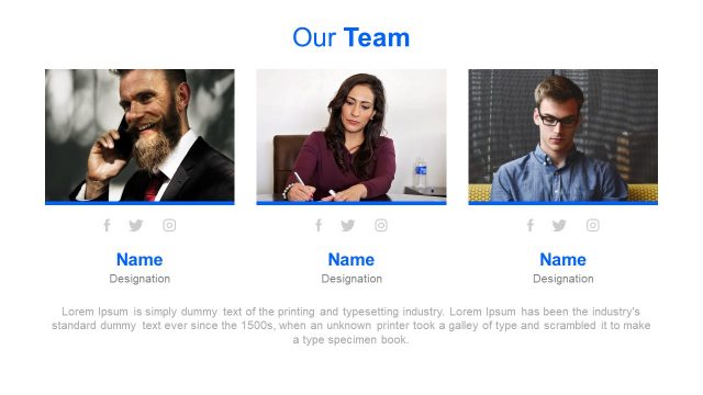 Creative Design for Team Presentation