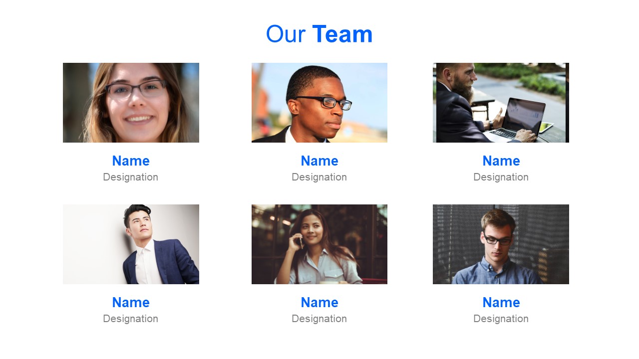 Template of Project Team Introduction 