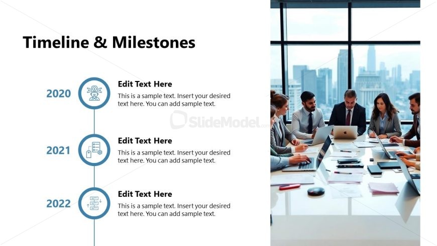 Editable Timeline & Milestones Slide