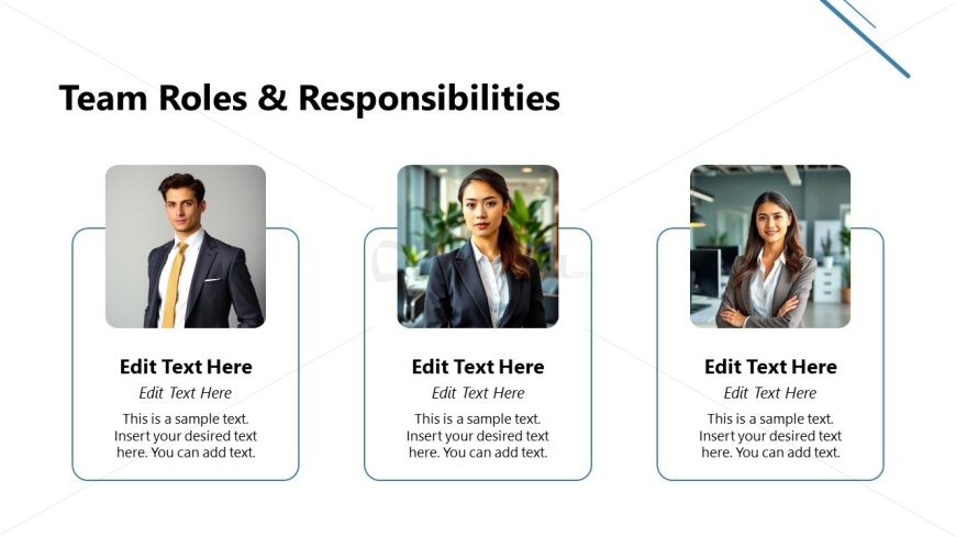 Roles & Responsibilties Slide PPT Template