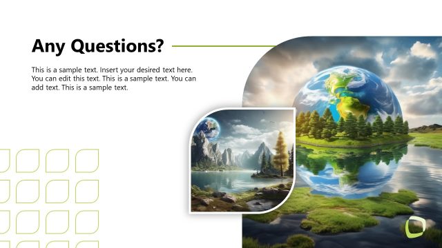 Any Questions Slide – Climate Change Presentation Template