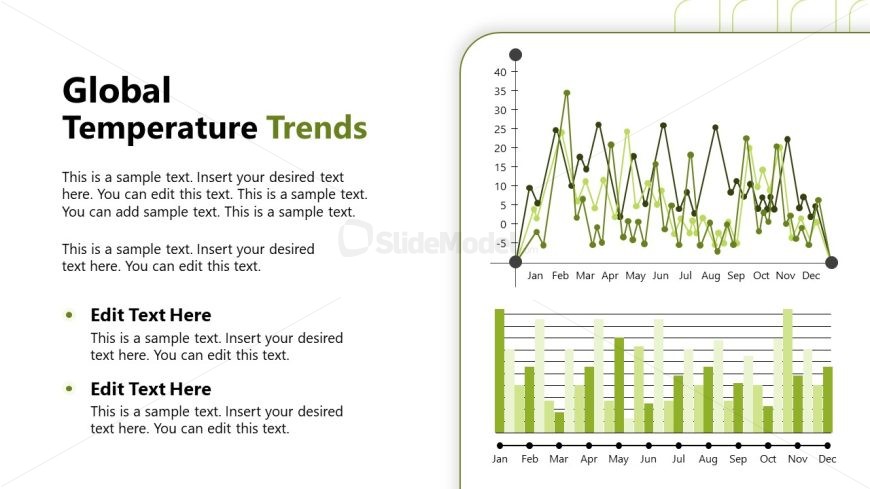 Editable Climate Change Template PPT Slide 