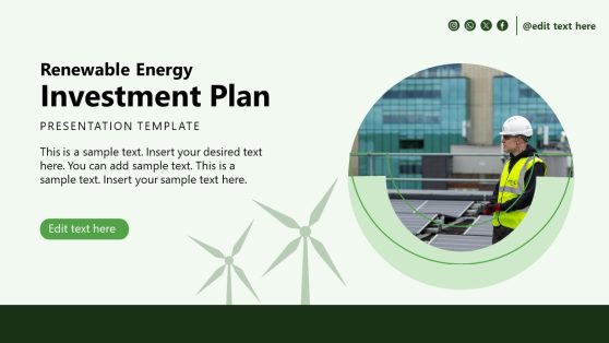 Renewable Energy Investment Plan PowerPoint Template