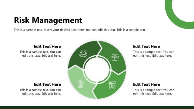 Risk Management Circular Diagram Slide