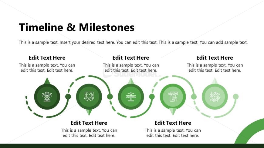 Five Steps PowerPoint Timeline Slide