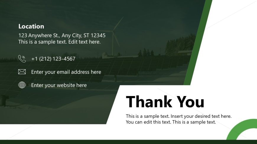 Contact Details Presentation Template Slide