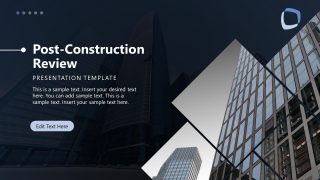 Creative Post-Construction Template Slide 