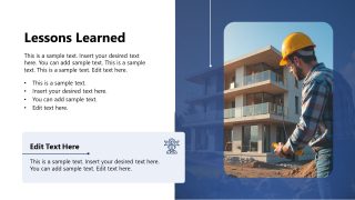 Infographics PPT Slide - Post-Construction PPT Template 