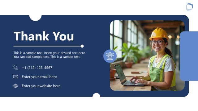 Thank You Slide – Post-Construction Template