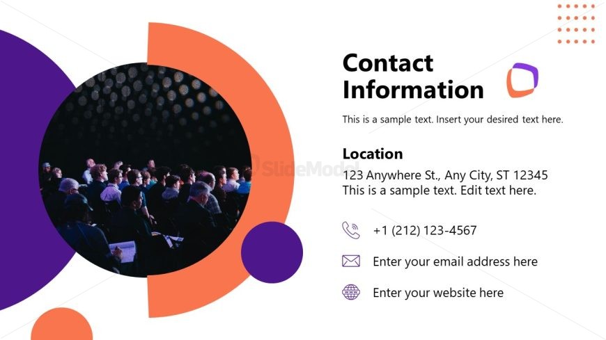 Contact Slide - Event Brief Template