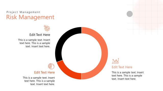Editable Risk Management Circular Diagram Slide