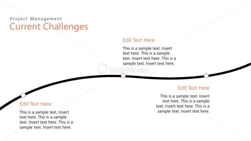 Simple Line Diagram Slide for PowerPoint