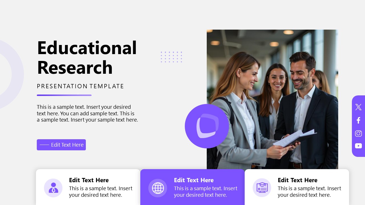 Educational Research Template for PowerPoint 
