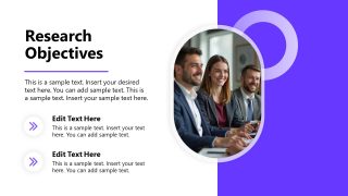 Educational Research Template Slide 
