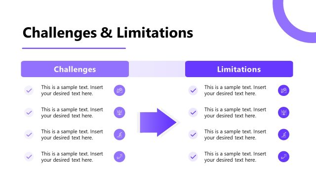 Challenges & Limitations Slide – Educational Research Template