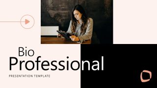 Professional Slide for Bio Showcase - PPT Template