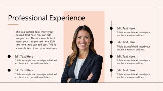 Human Image Slide for Professional Experience Showcase