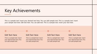 Creative Key Achievement Slide Template