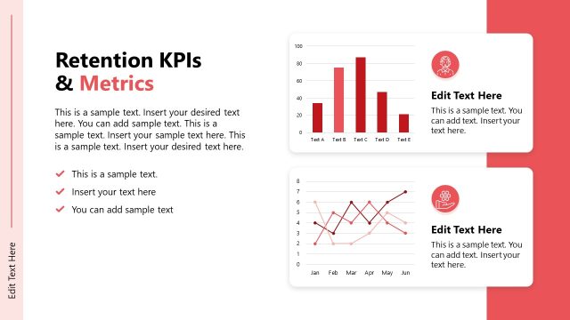 Retention KPIs and Metrics Presentation Slide