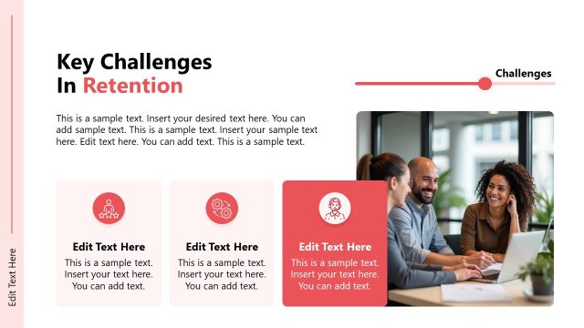 Key Challenges in Rentention PPT Slide