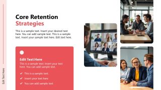 HR Retention Strategy Template for PowerPoint 