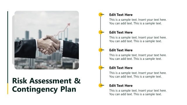 Risk Assessment & Contingency Plan Vertical Diagram Slide