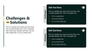 Challenges & Solutions Presentation Slide Template 