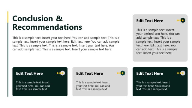 Engaging Conclusion & Recommendation Slide Layout