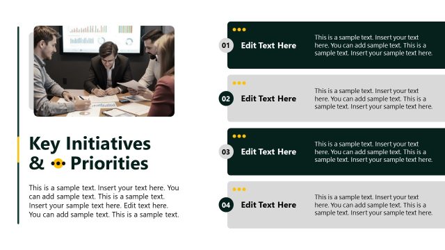 Key Initiatives & Priorities PowerPoint Template