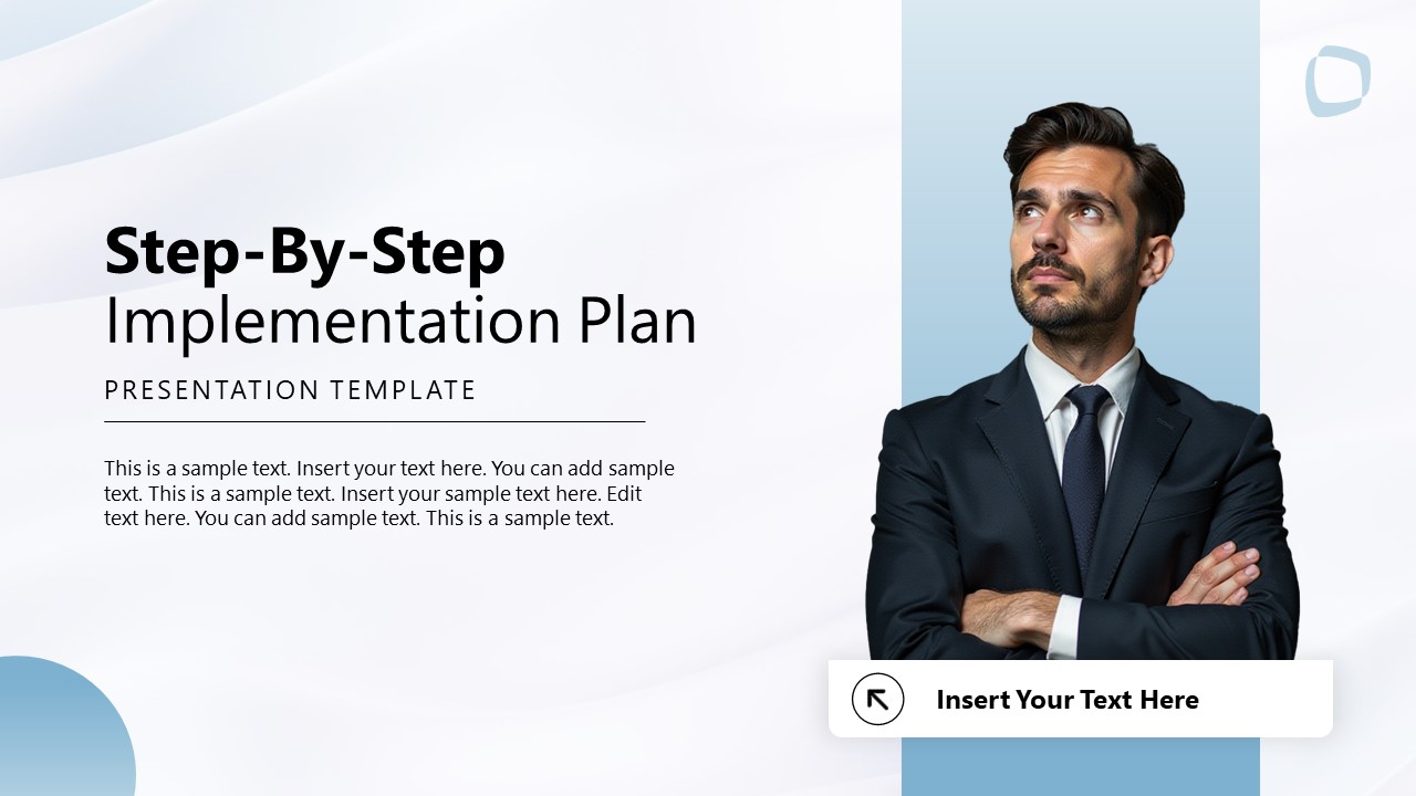 Editable Step by Step Implementation Plan PPT Template 