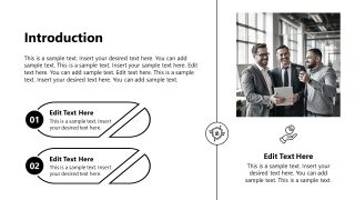 Company Value Proposition Template Slide for Introduction 