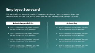 New Employee Onboarding Template Slide with Dark Background 