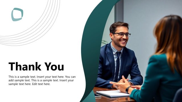 Thank You Presentation Slide – New Employee Onboarding Template