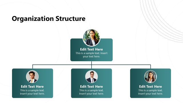 Slide with Org Chart – New Employee Onboarding PPT Template