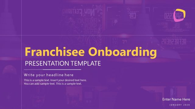 Cover Slide – Franchisee Onboarding PowerPoint Template