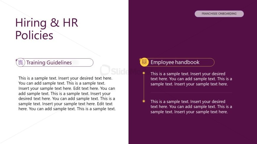Franchisee Onboarding PowerPoint Slide