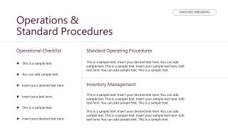 Franchisee Onboarding Template Slide 