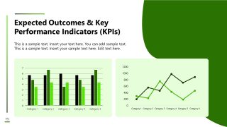 Slide with Data Charts - Corporate Turnaround Strategy Template 