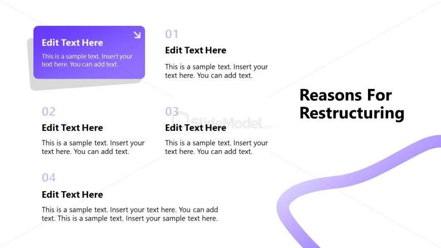 Business Restructuring Plan Template for Presentation